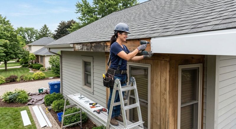 Aluminum Fascia Replacement in Wilmington, NC