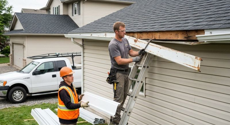 Aluminum Fascia Replacement in Kansas City, KS