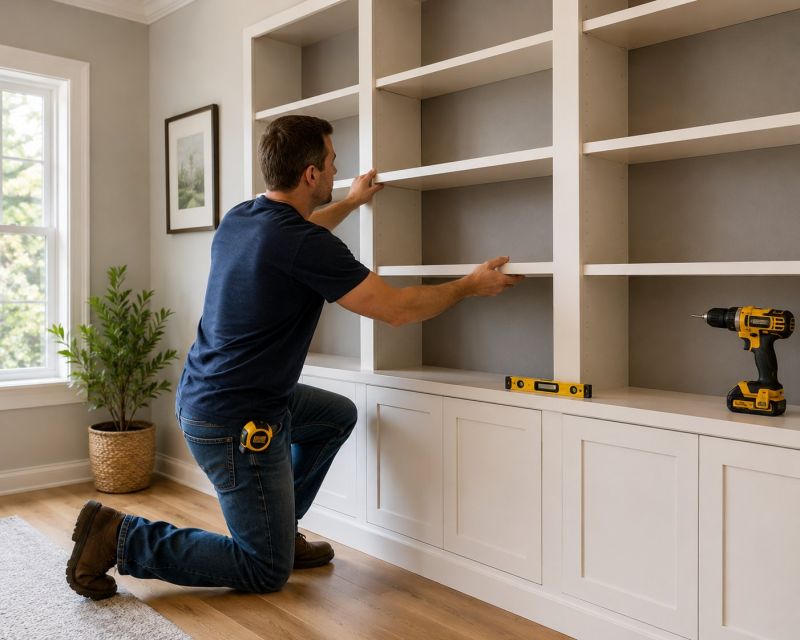 Built In Bookshelves Installation in Charlotte, NC