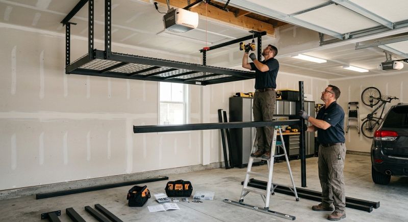 Garage Tool Rack Installation in Charlotte, NC